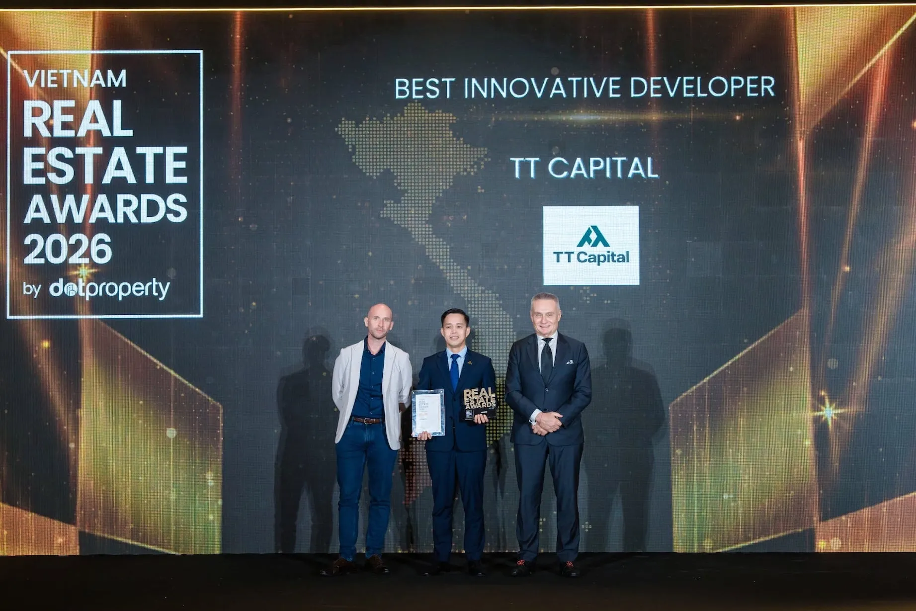 TT Capital nhận giải Best Innovative Developer — Vietnam Real Estate Awards 2026 by Dot Property