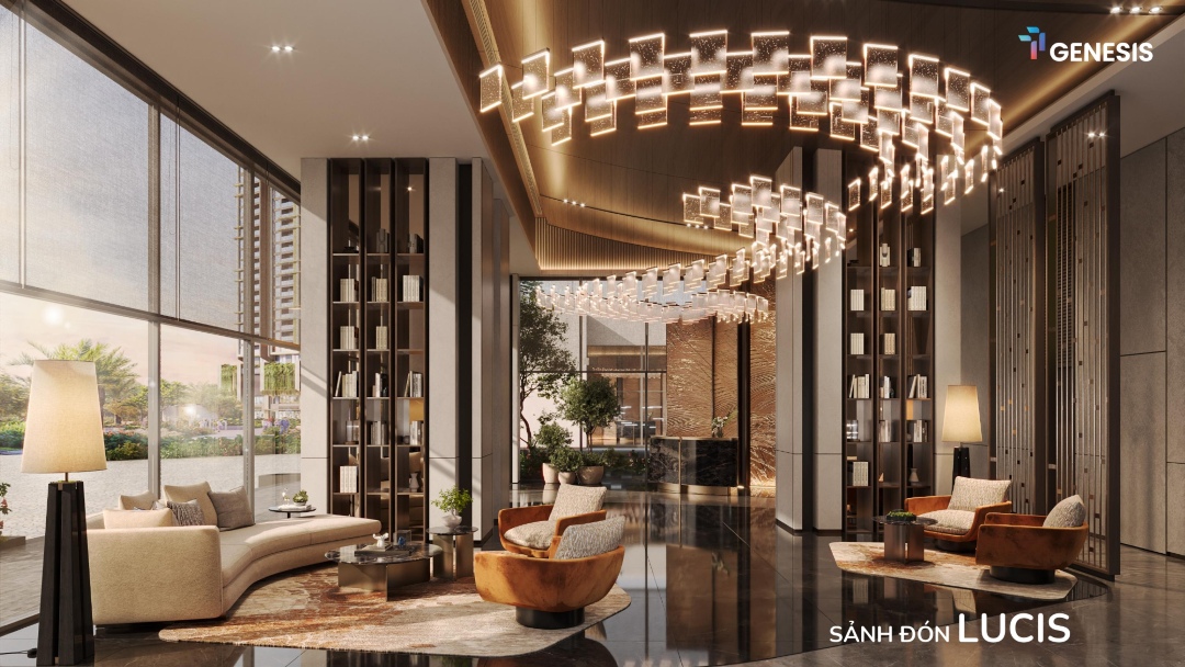 Sảnh đón Lucis — Grand Lobby thông tầng tại TT Genesis